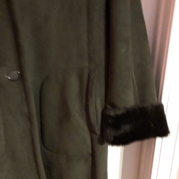jones New York Faux Shearling - olive green - Picture 4 of 4